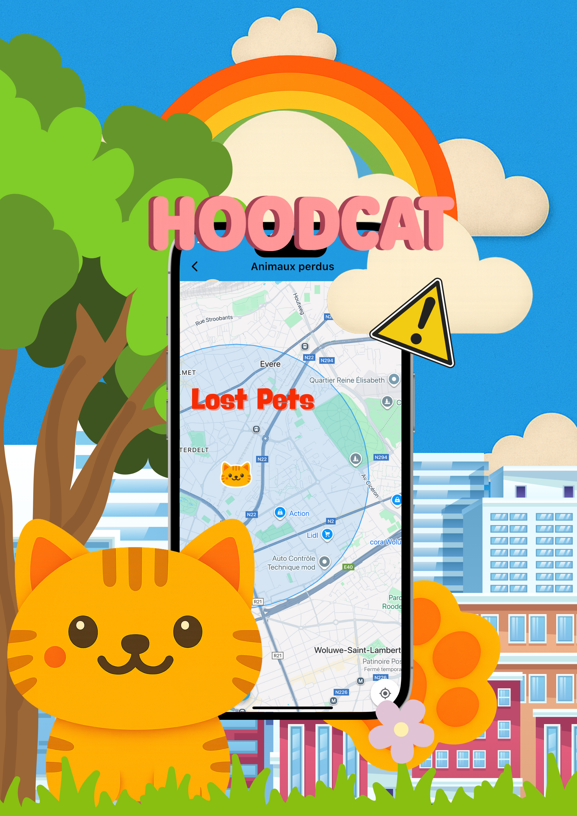 HoodCat lost pet report details